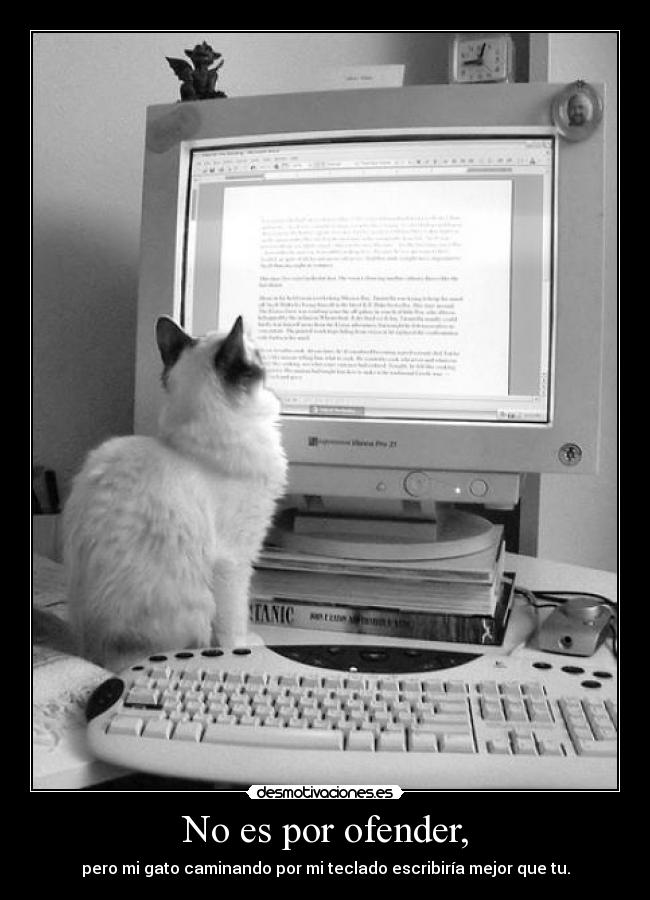 No es por ofender, - 