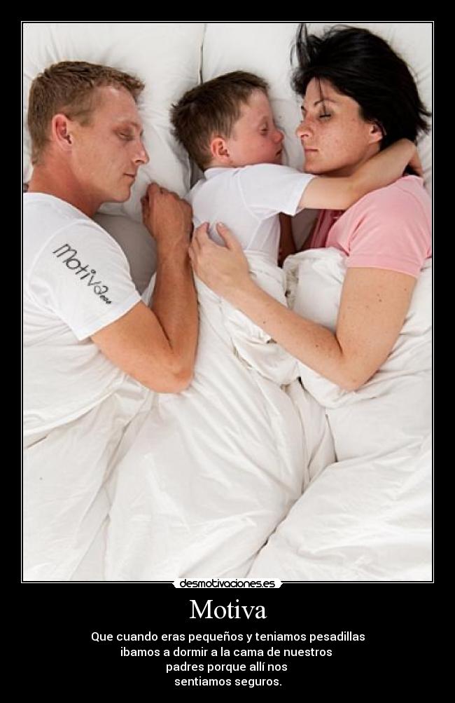 carteles padres miedo pesadillas nino seguros motiva desmotivaciones