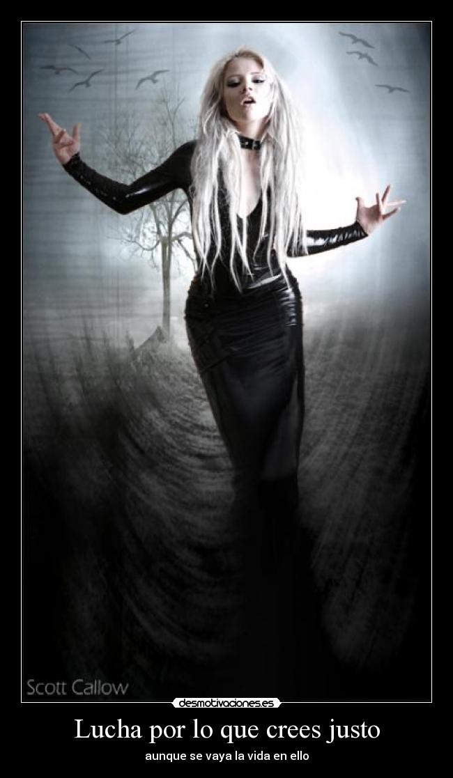 Lucha por lo que crees justo -