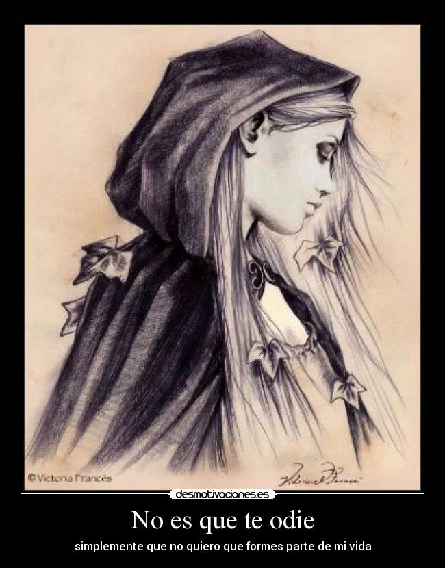 No es que te odie -
