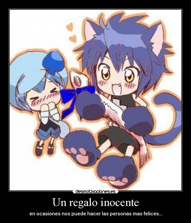 Un regalo inocente - en ocasiones nos puede hacer las personas mas felices...