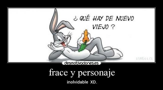 frace y personaje -