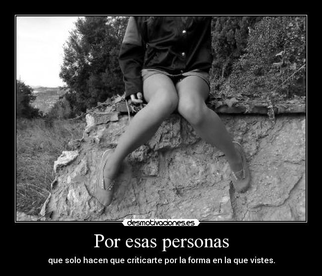 Por esas personas -