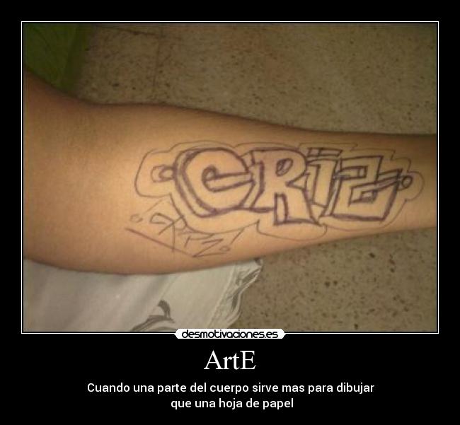 ArtE - Cuando una parte del cuerpo sirve mas para dibujar
que una hoja de papel