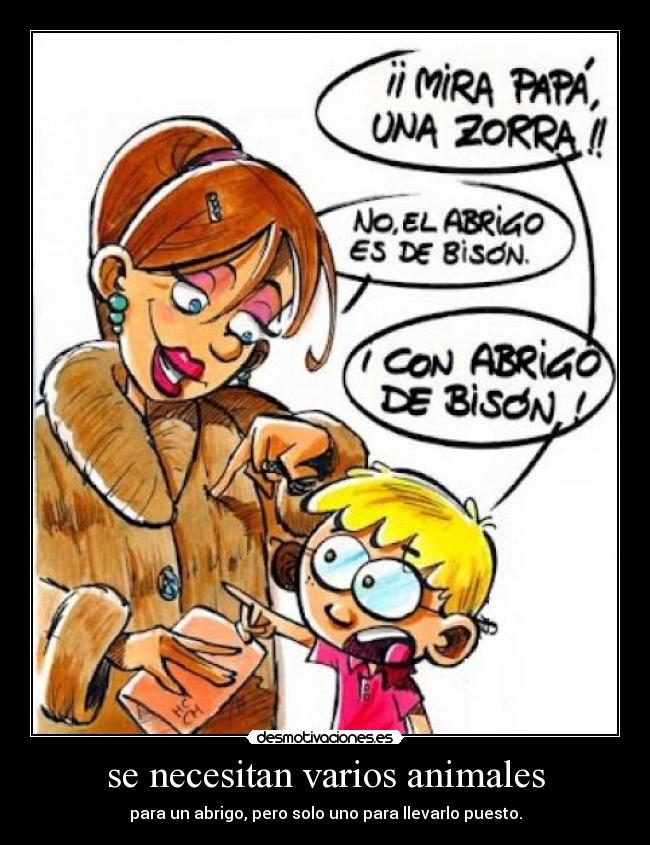 se necesitan varios animales - 