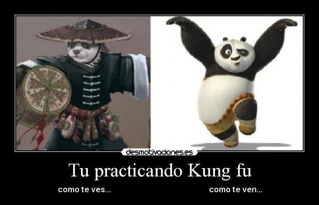 Tu practicando Kung fu -