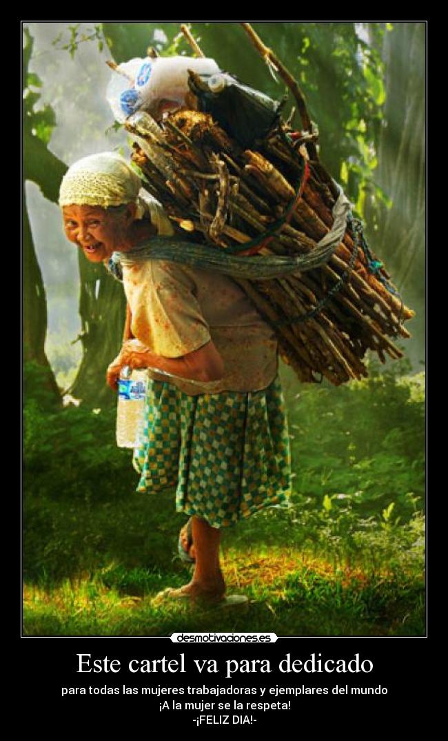 Este cartel va para dedicado -