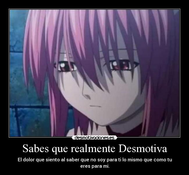 Sabes que realmente Desmotiva -