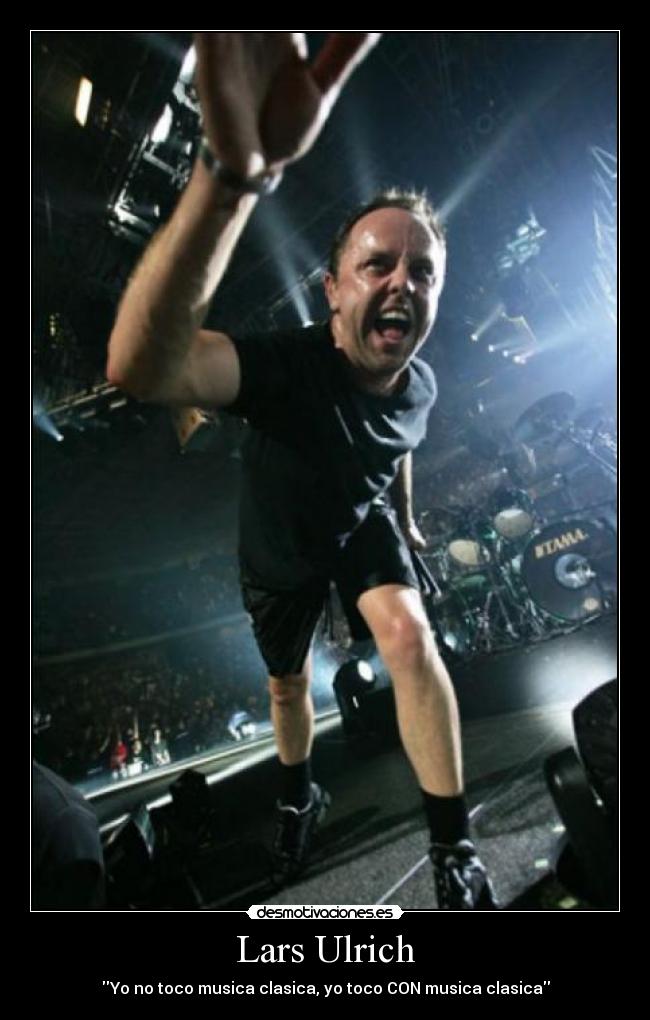Lars Ulrich - Yo no toco musica clasica, yo toco CON musica clasica
