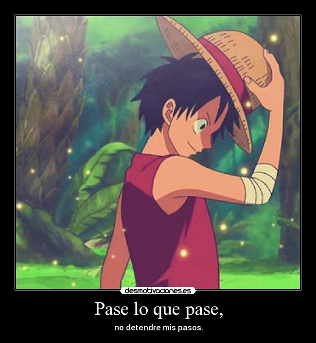 carteles one piece luffy anime kaze sagashite desmotivaciones