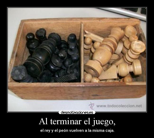 Al terminar el juego, -