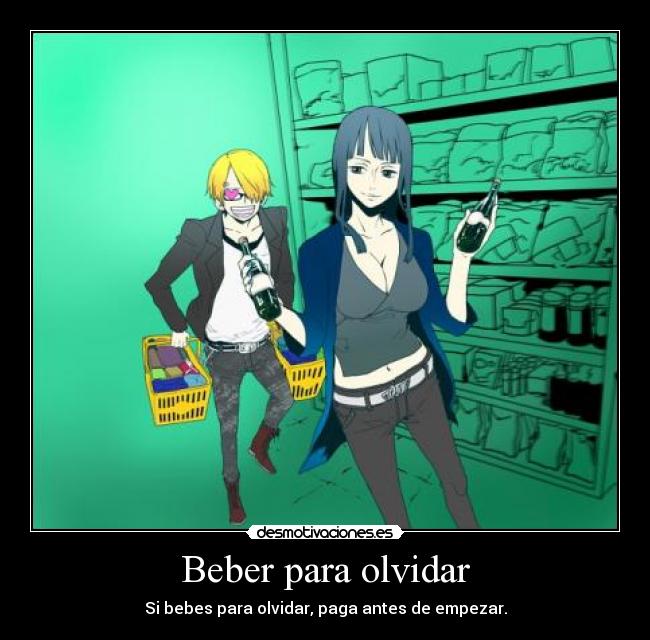 carteles olvidar one piece robin sanji kroketking desmotivaciones