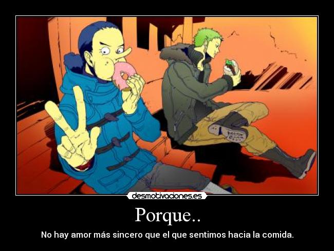 carteles one piece usopp zoro comida desmotivaciones