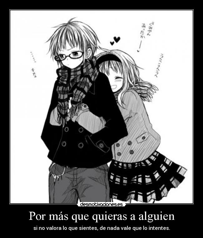 Por más que quieras a alguien - 