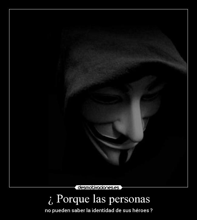 ¿ Porque las personas -