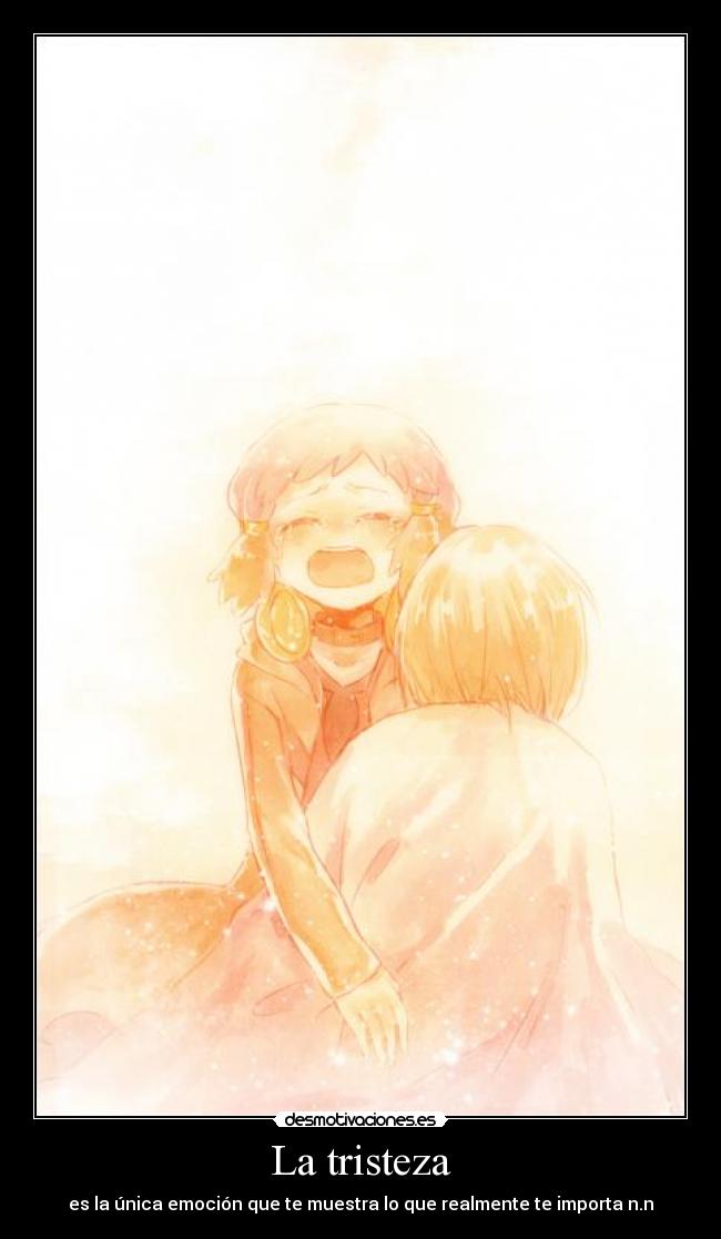 La tristeza -