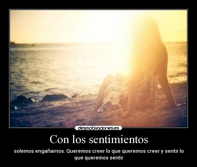 carteles sentimientos anaa197 los sentimientos hacen que nos equivoquemos mucho desmotivaciones