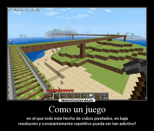 carteles minecraft desmotivaciones