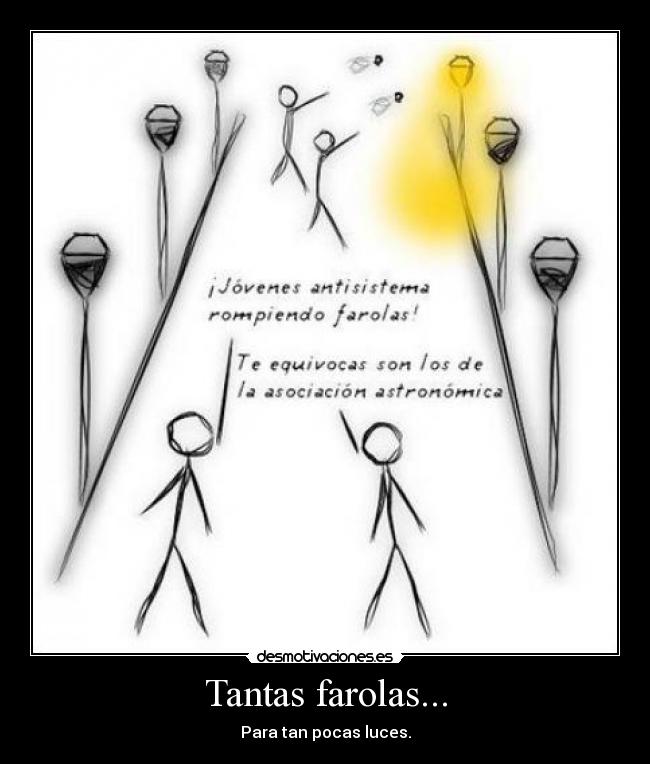 Tantas farolas... - 