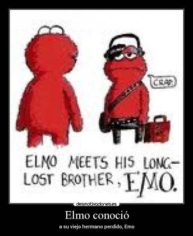 Elmo conoció - a su viejo hermano perdido, Emo