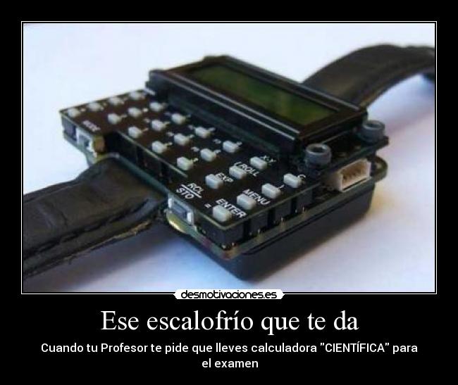 Ese escalofrío que te da -