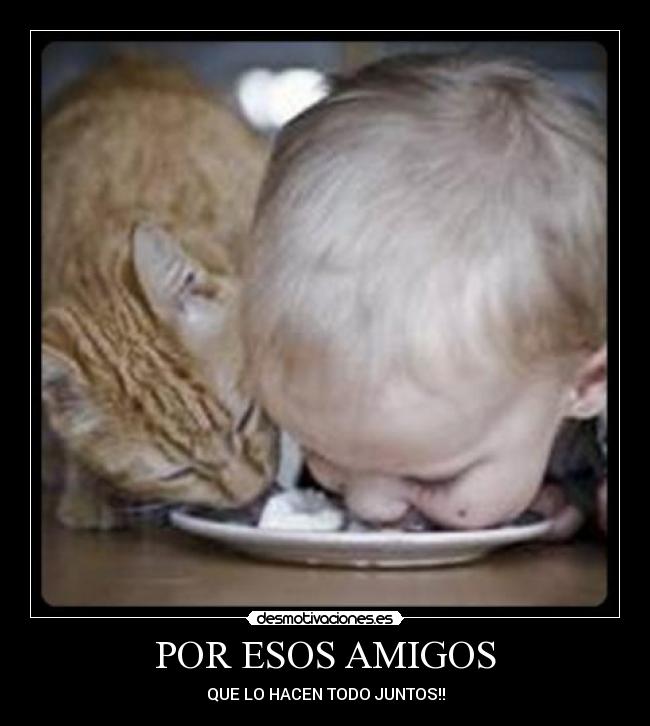 POR ESOS AMIGOS - QUE LO HACEN TODO JUNTOS!!