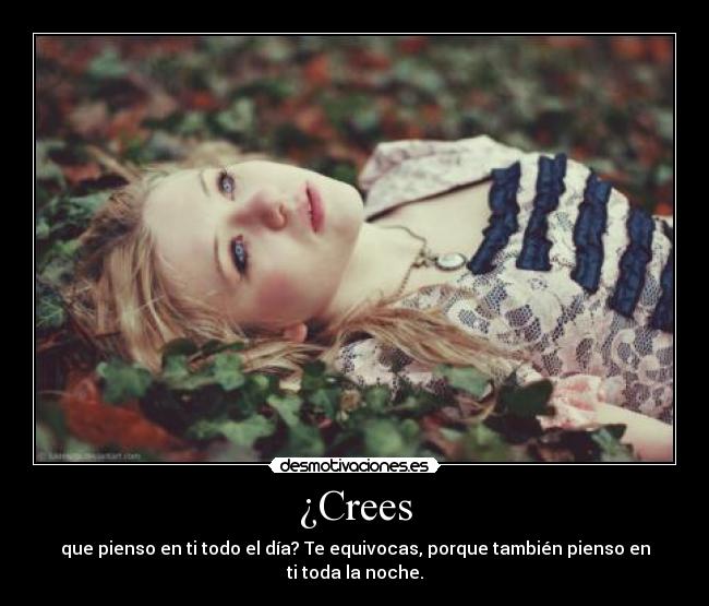 ¿Crees -