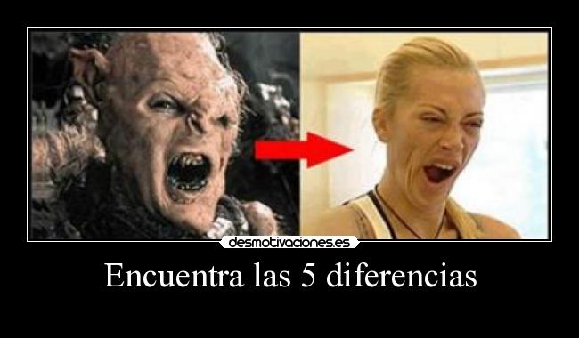 Encuentra las 5 diferencias -