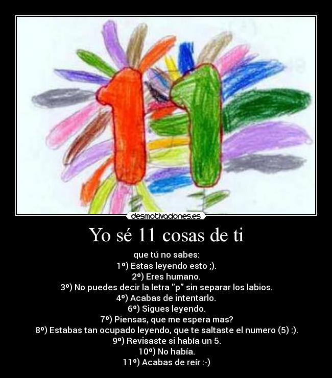 Yo sé 11 cosas de ti -