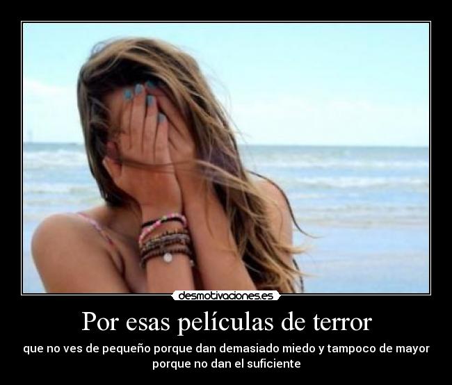 carteles terror desmotivaciones