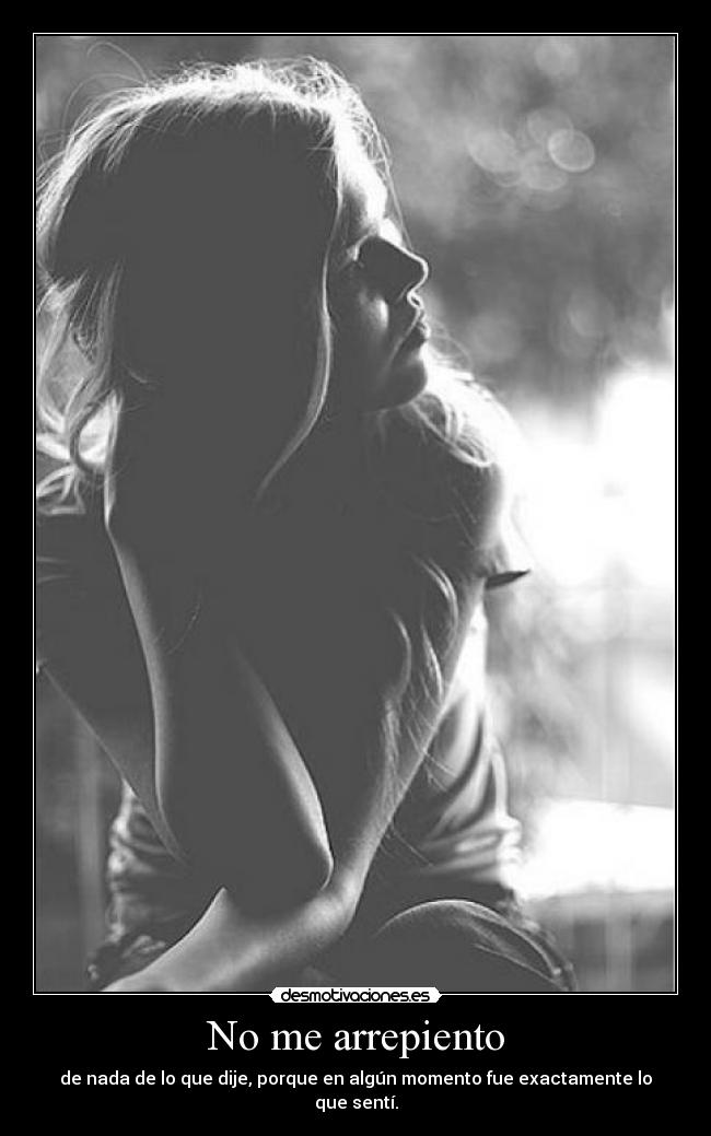 No me arrepiento - 