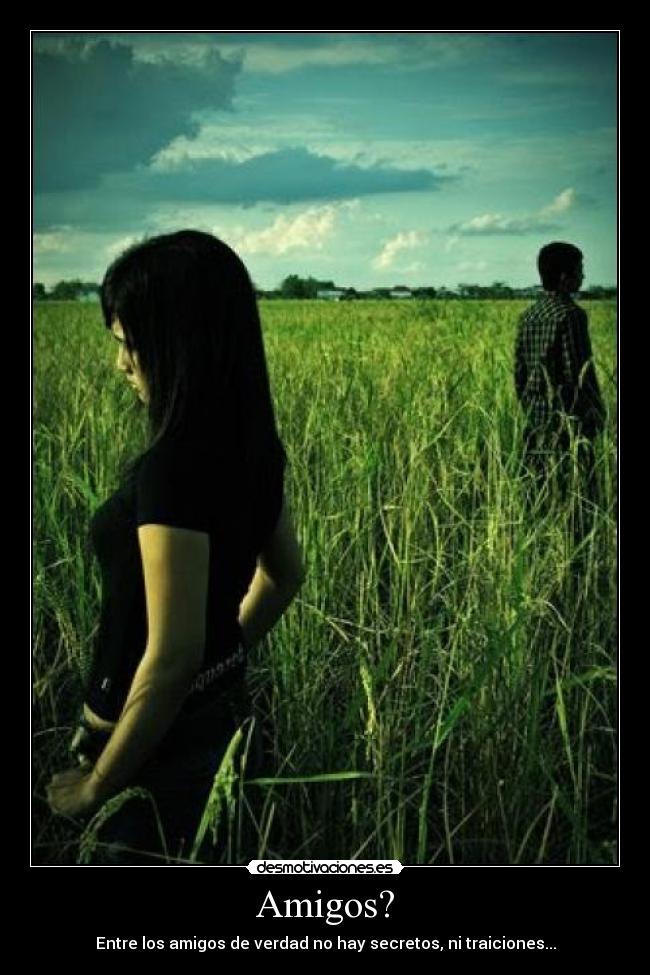 Amigos? - Entre los amigos de verdad no hay secretos, ni traiciones...