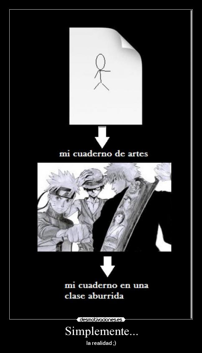 carteles bleach naruto desmotivaciones