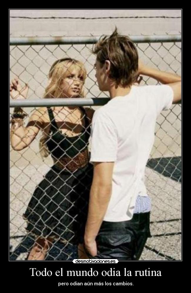 carteles mundo rutina mortal desmotivaciones