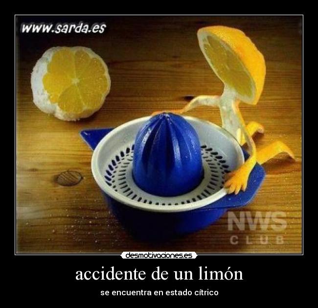 accidente de un limón -