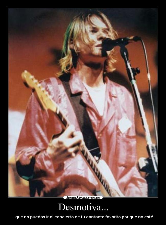 carteles nirvana kurt cobain forever grunge desmotivaciones