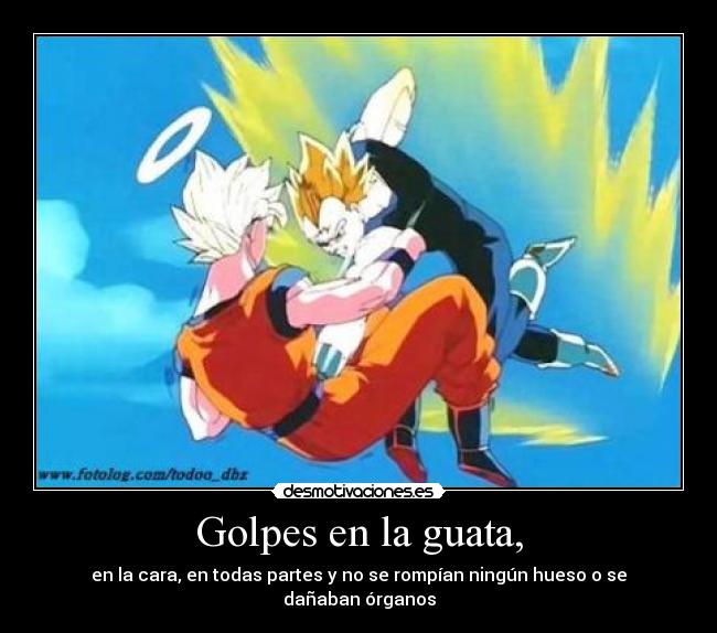Golpes en la guata, -