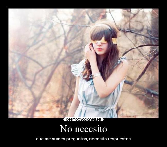 No necesito - 