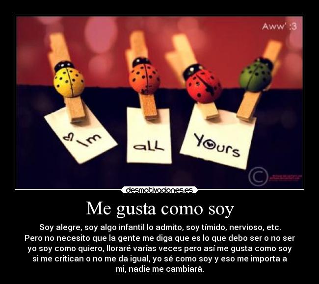 Me gusta como soy - 
