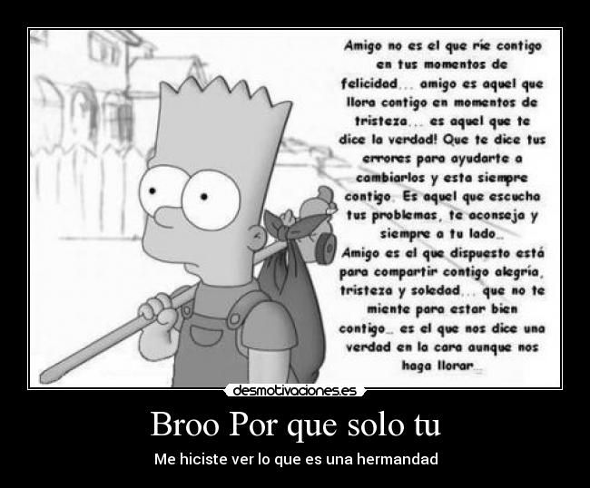 Broo Por que solo tu -