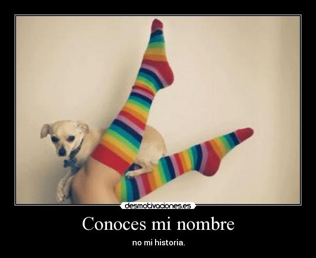 Conoces mi nombre -
