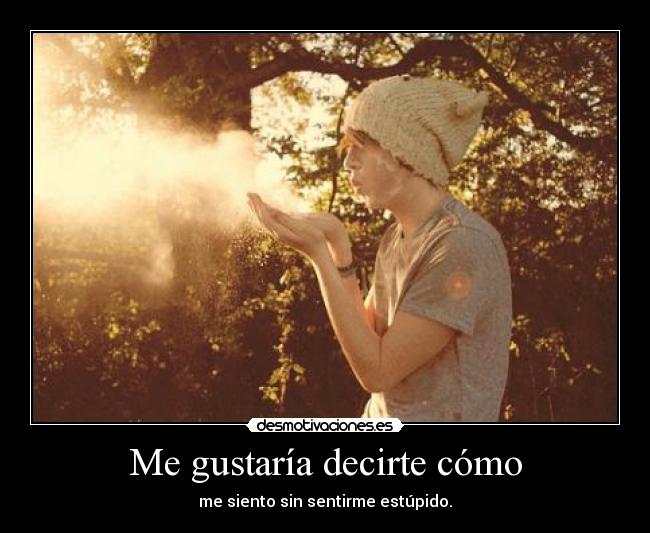 Me gustaría decirte cómo - 