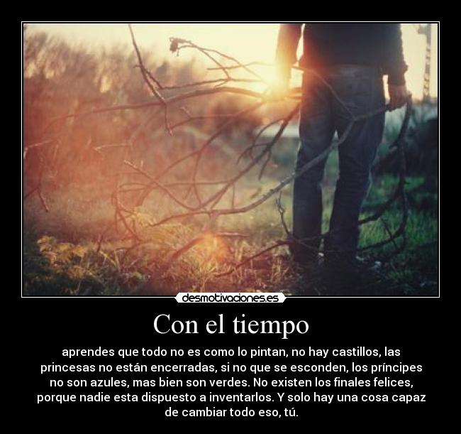 Con el tiempo -