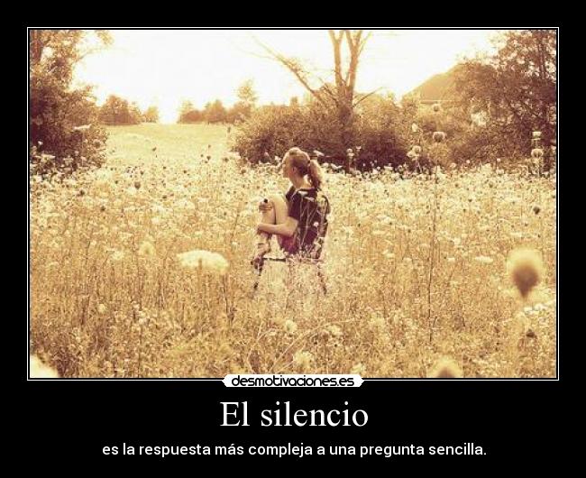 El silencio -