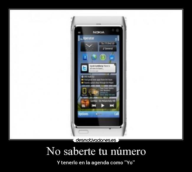 No saberte tu número - 