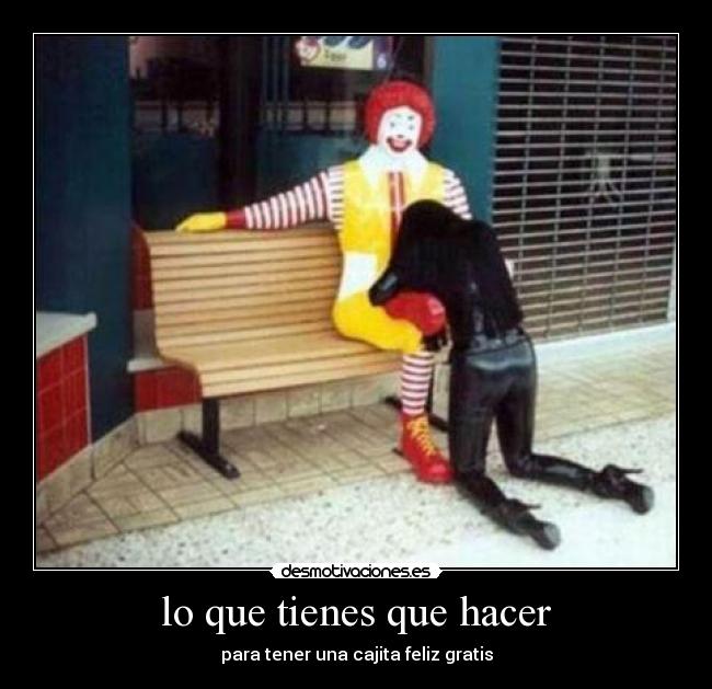 lo que tienes que hacer -