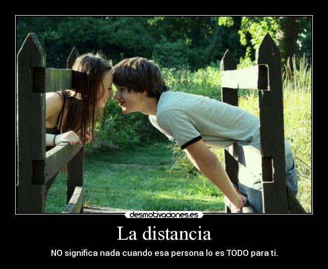 La distancia -