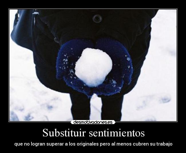 Substituir sentimientos -