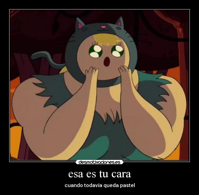 carteles cara adventure time susan strong pastel desmotivaciones