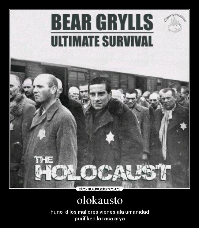 olokausto - huno d los mallores vienes ala umanidad
purifiken la rasa arya